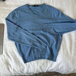 Medium Blue V-neck sweater Cashmere